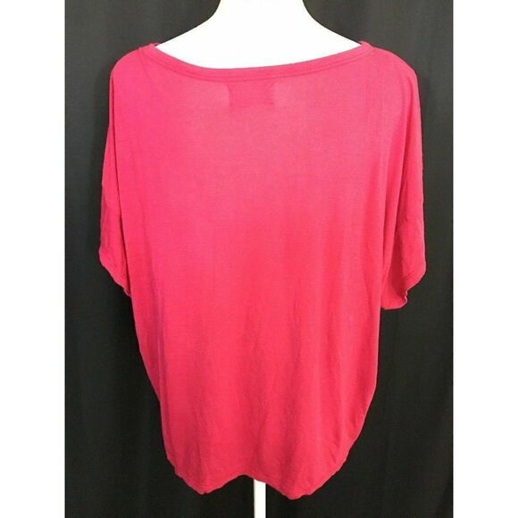 torn ronny kobo Womens Pink Blue Ivory Short Sleeve Top Xs Small Medium Large Xl - Picture 4 of 7